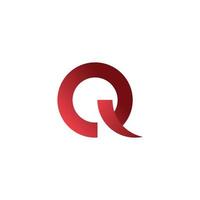 brief q vector logo sjabloon illustratie ontwerp