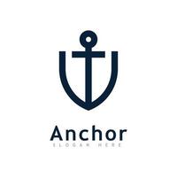 anker logo pictogram ontwerpsjabloon vector