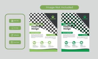 bedrijf folder ontwerp sjabloon 2 in 1 vector