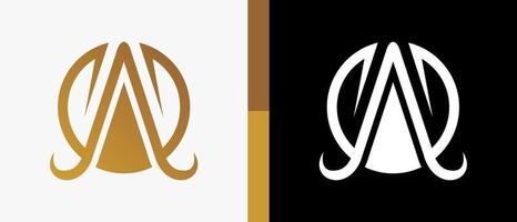mooi brief een oneindigheid monogram in een creatief en luxueus concept. brief een logo ontwerp sjabloon. premie vector