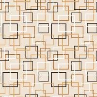 naadloos willekeurig pleinen patroon Aan beige. perfect voor beddengoed, tafelkleed, tafelzeil of sjaal textiel ontwerp. vector