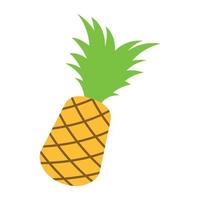 schattig van ananas Aan tekenfilm versie vector