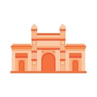 Indisch tempel gebouw vector