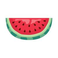 watermeloen fruit portie vector