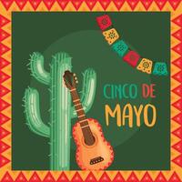 cinco de mayo belettering kader vector