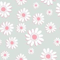 madeliefje droom patroon met mooi pastel kleur, modieus bloemen naadloos patroon vector