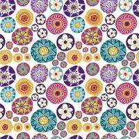 bloemen naadloos patroon in pastel kleuren, herfst patroon thema vector