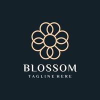 decoratie ornament bloem logo vector ontwerp illustratie