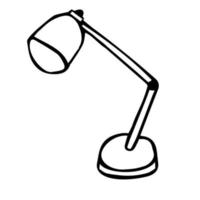 hand- getrokken tekening lamp vector