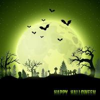 tekenfilm halloween achtergrond vector