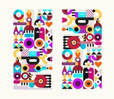 abstract kunst ontwerpen vector illustratie