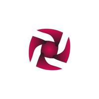 bedrijf logo met abstract vorm vector