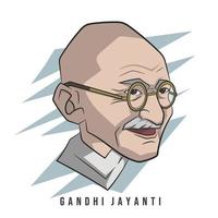 ghandi Jayanti of mahatma Gandhi vector