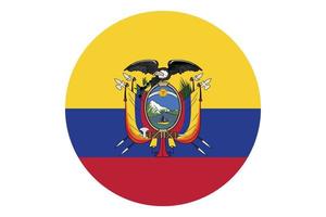 cirkel vlag vector van Ecuador