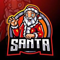 de kerstman claus mascotte. esport logo ontwerp vector