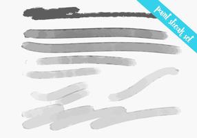 Verf Streak - Waterverf Textuur Set vector