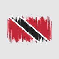 Trinidad en Tobago vlag struik slagen. nationaal vlag vector