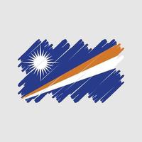 marshall eilanden vlag borstel. nationale vlag vector