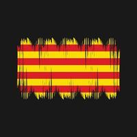 Catalonië vlag struik slagen. nationaal vlag vector