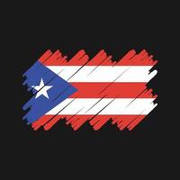 Puerto Rico vlag borstel. nationale vlag vector