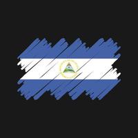 nicaragua vlag borstel. nationale vlag vector