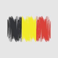 belgie vlag struik slagen. nationaal vlag vector