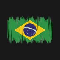 Brazilië vlag struik slagen. nationaal vlag vector
