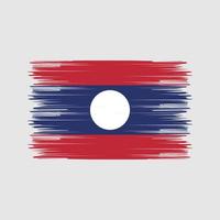 laos vlag borstel. nationale vlag vector