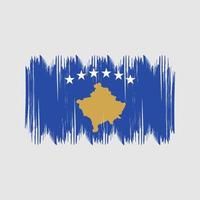 Kosovo vlag struik slagen. nationaal vlag vector
