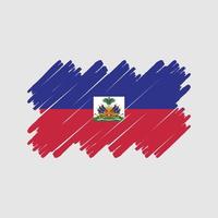 Haïti vlag borstel. nationale vlag vector