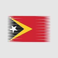 Oost-Timor vlag vector. nationale vlag vector