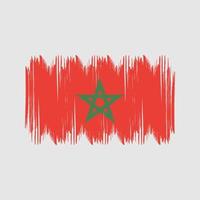 Marokko vlag struik slagen. nationaal vlag vector