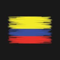 Colombia vlag borstel. nationale vlag vector