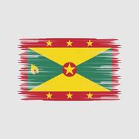 grenada vlag borstel. nationale vlag vector