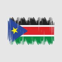 zuiden Soedan vlag struik slagen. nationaal vlag vector