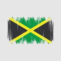 Jamaica vlag struik slagen. nationaal vlag vector