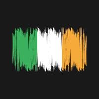 Ierland vlag struik slagen. nationaal vlag vector