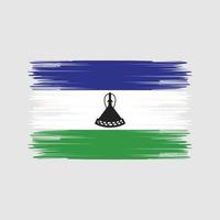 lesotho vlag borstel. nationale vlag vector