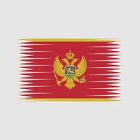 Montenegro vlag vector. nationale vlag vector