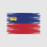 Liechtenstein vlag borstel. nationale vlag vector