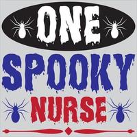 een spookachtig verpleegster vector