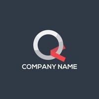 q brief logo ontwerp vrij downloaden vector