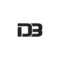 db brief logo ontwerp vrij downloaden vector