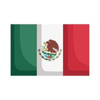 Mexicaans vlag land embleem vector