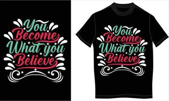 motivatie tshirt ontwerp vector