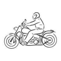motorfiets vector schets