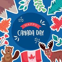 poster van Canada dag vector