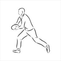 handbal vector schetsen