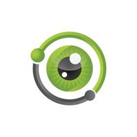 abstract oog ontwerp vector logo sjabloon illustratie