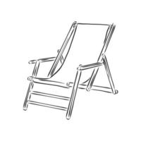 chaise longue vector schets